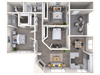 3 Bed 2 Bath 1490 Sq Foot Layout 3 Bed 2 Bath 1490 Sq Foot Layout